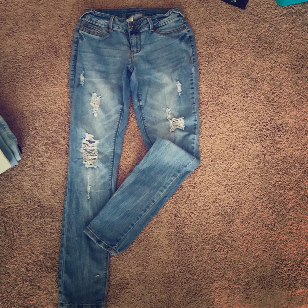 Light Blue Denim Pants.
